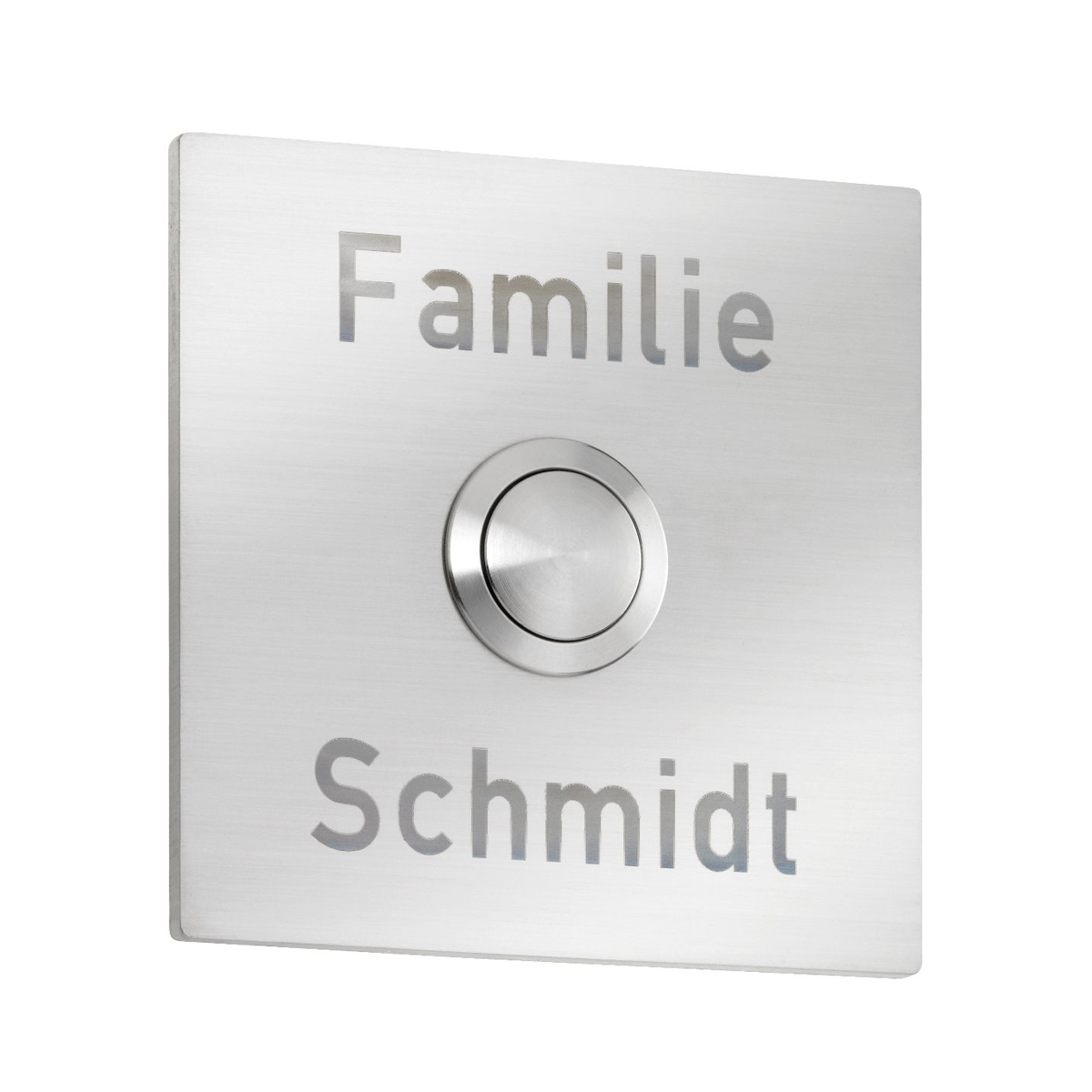 CMD Leuchten 100/104 Klingelknopf Quadrat, 7 x 7 cm, mit Gravur