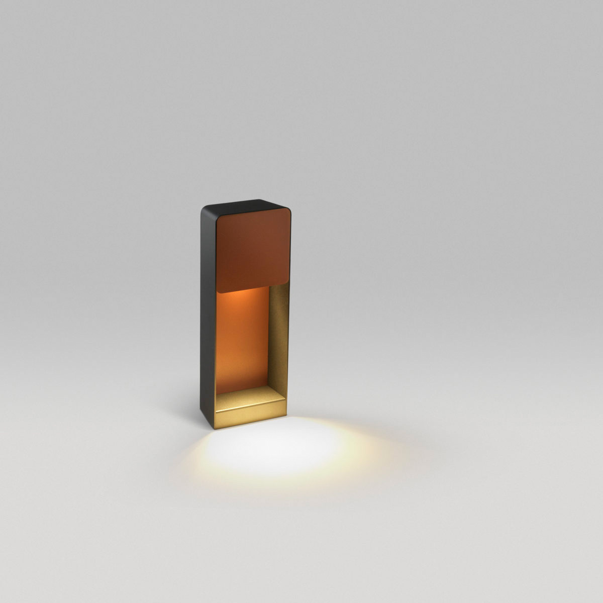 Marset Lab B 35 LED Stehleuchte, grafitgrau / rostbraun