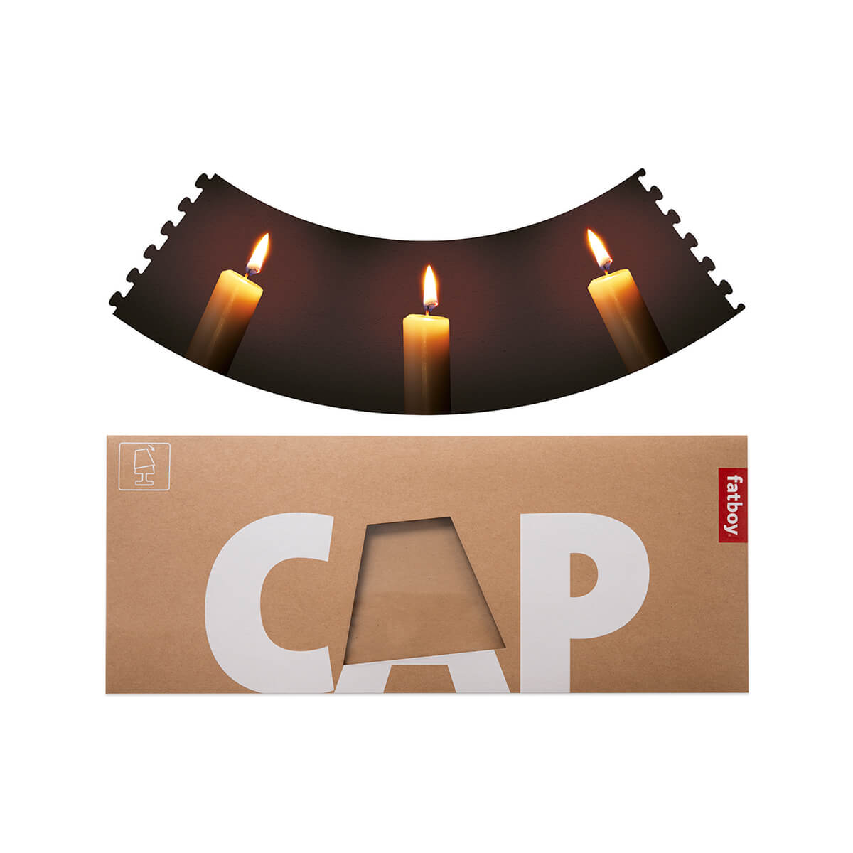 Fatboy Cooper Cappie Candlelight für Edison the Petit, Kerzenmotiv, Verpackung