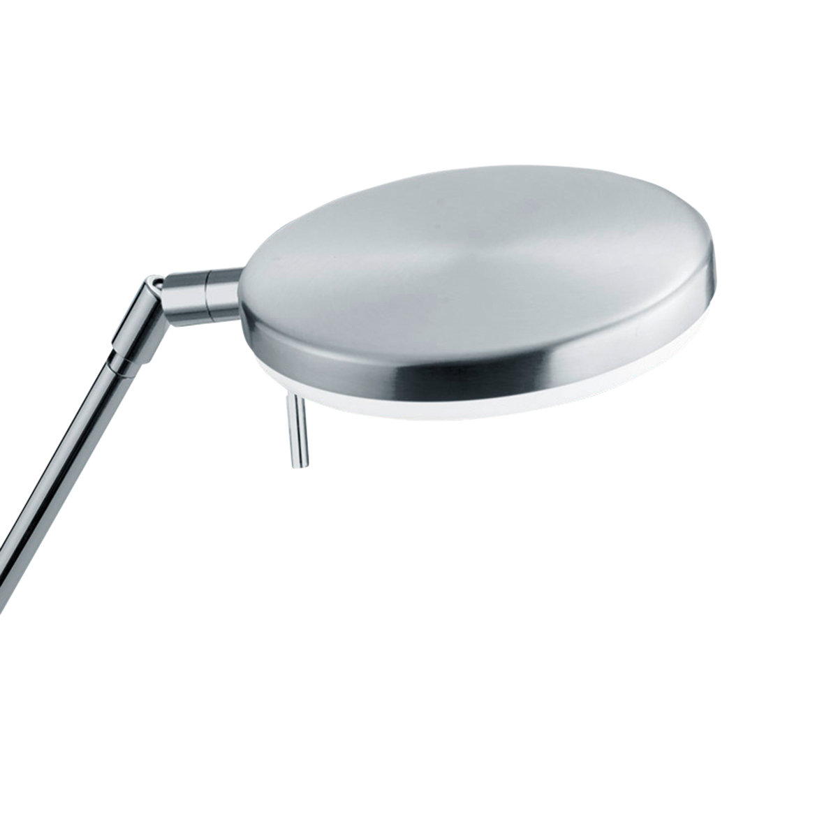 HELL Omega LED Stehleuchte mit CCT-Dimmtechnik, Nickel matt / Chrom