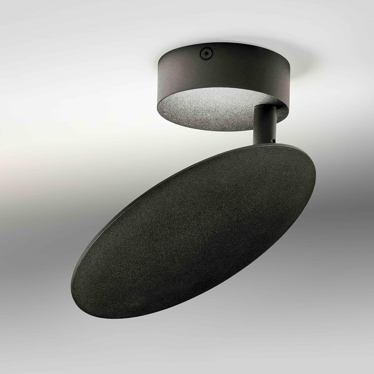 LupiaLicht Plate LED Wand- / Deckenleuchte, schwarz