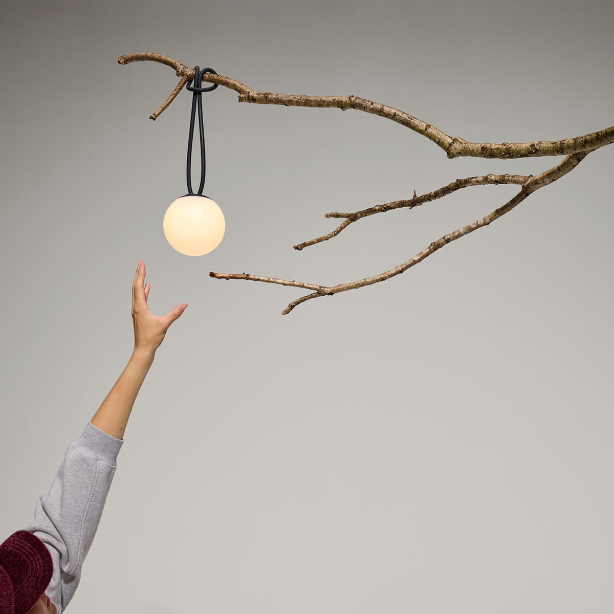 Fatboy Bolleke Mini la Surprise LED Akku-Pendelleuchte, anthrazit