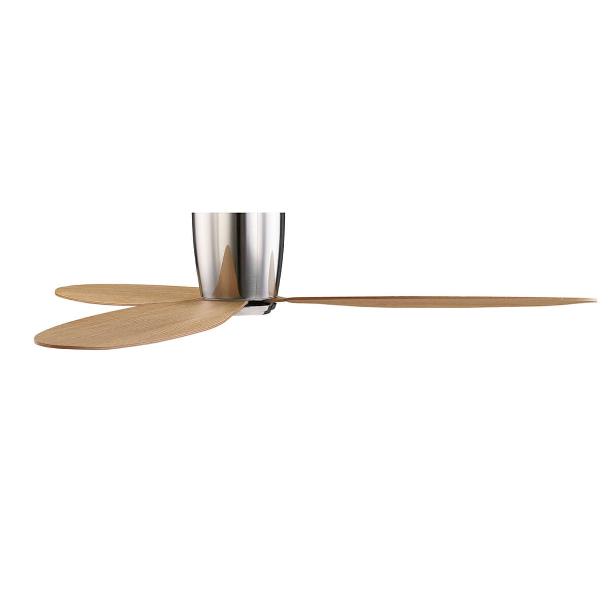 Beacon Lighting Airfusion Radar Deckenventilator, Ø: 132 cm, Chrom gebürstet, Flügel: Teak