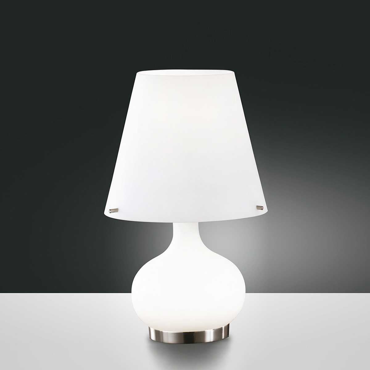 Fabas Luce Ade Tischleuchte, Höhe: 33 cm, weiß