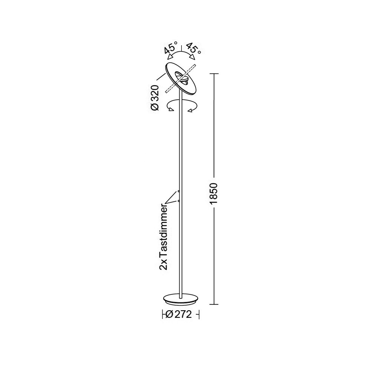 Nova LED Deckenfluter