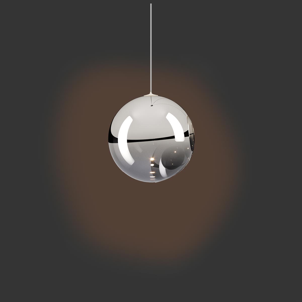 Lodes Random Solo 12 LED Pendelleuchte, Chrom