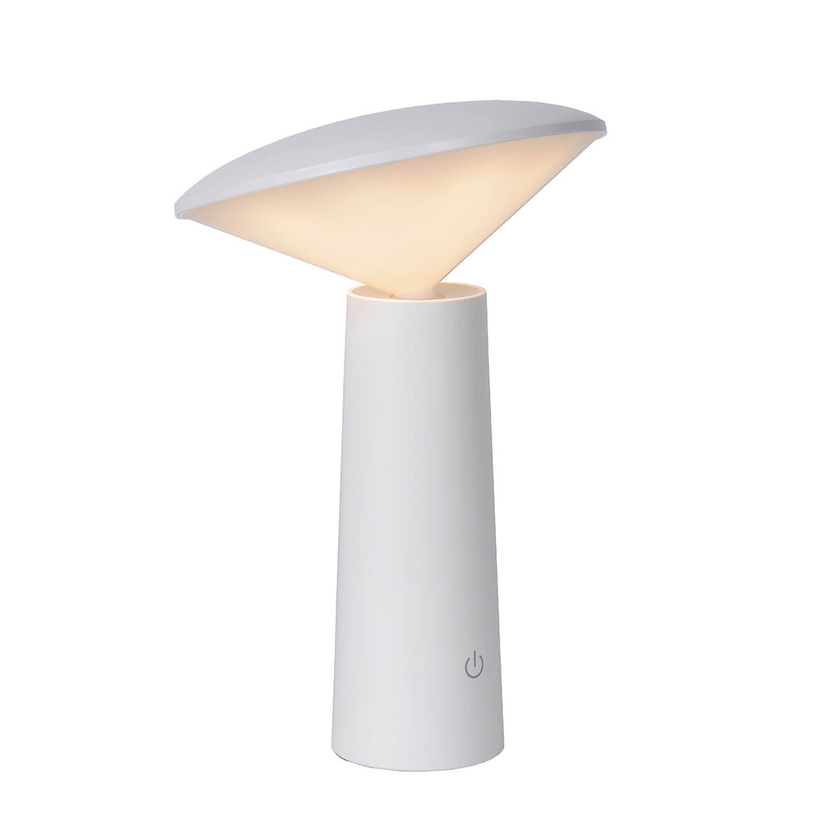 Lucide Jive LED Akkuleuchte, weiß (eingeschaltet)