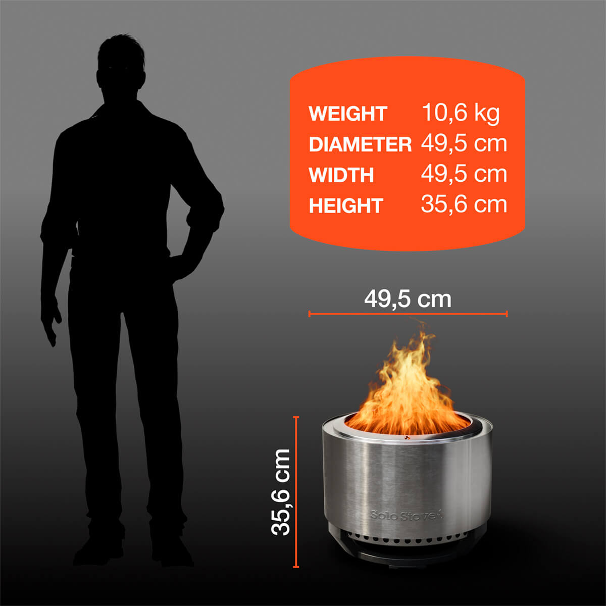 Summit 19.5" Feuerschale, für 4-6 Personen