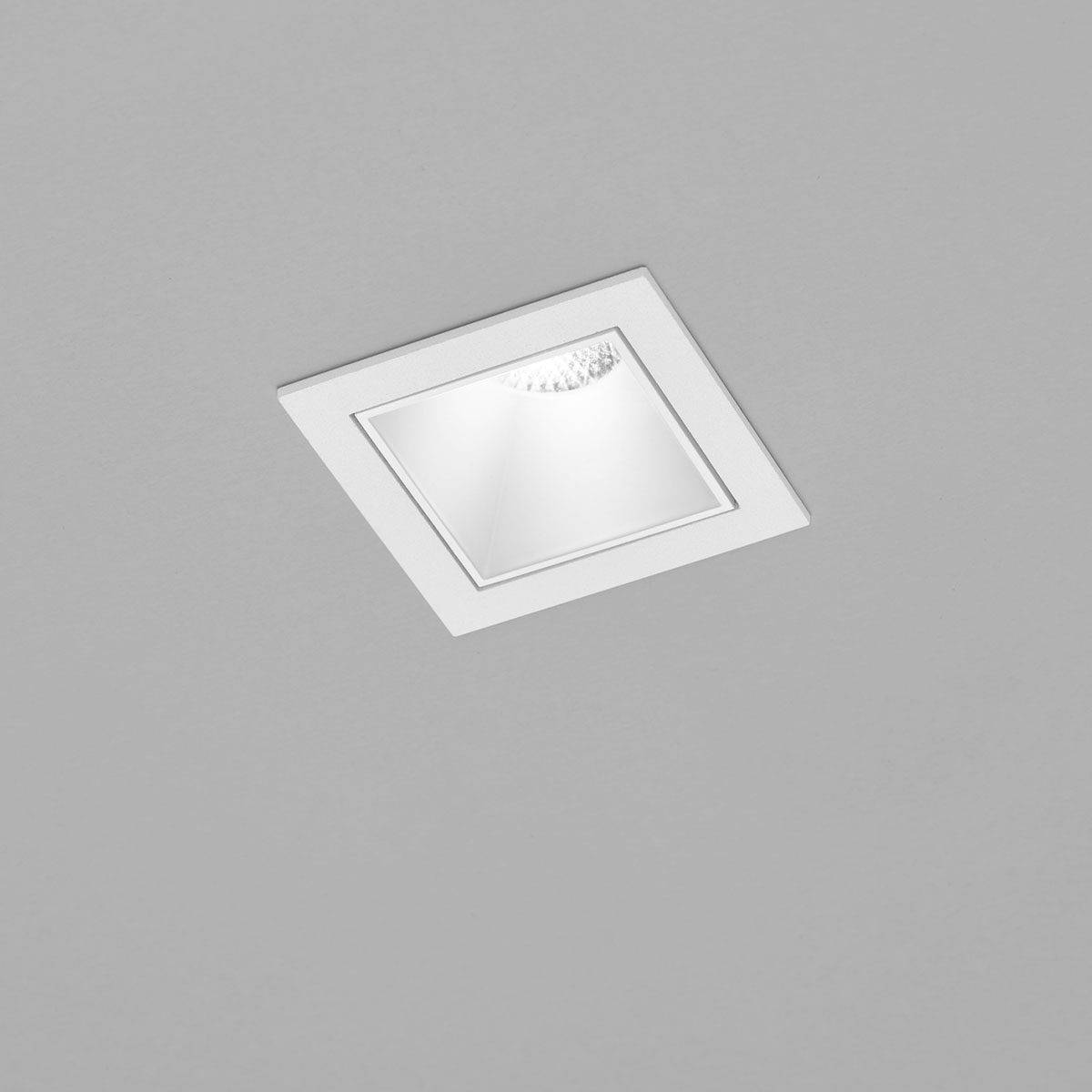 Helestra Pic LED Deckeneinbaustrahler, eckig, weiß