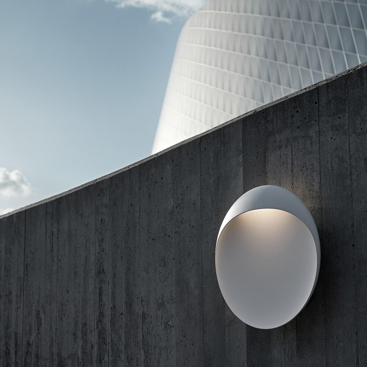 Louis Poulsen Flindt LED Wandleuchte, Ø: 30 cm, weiß