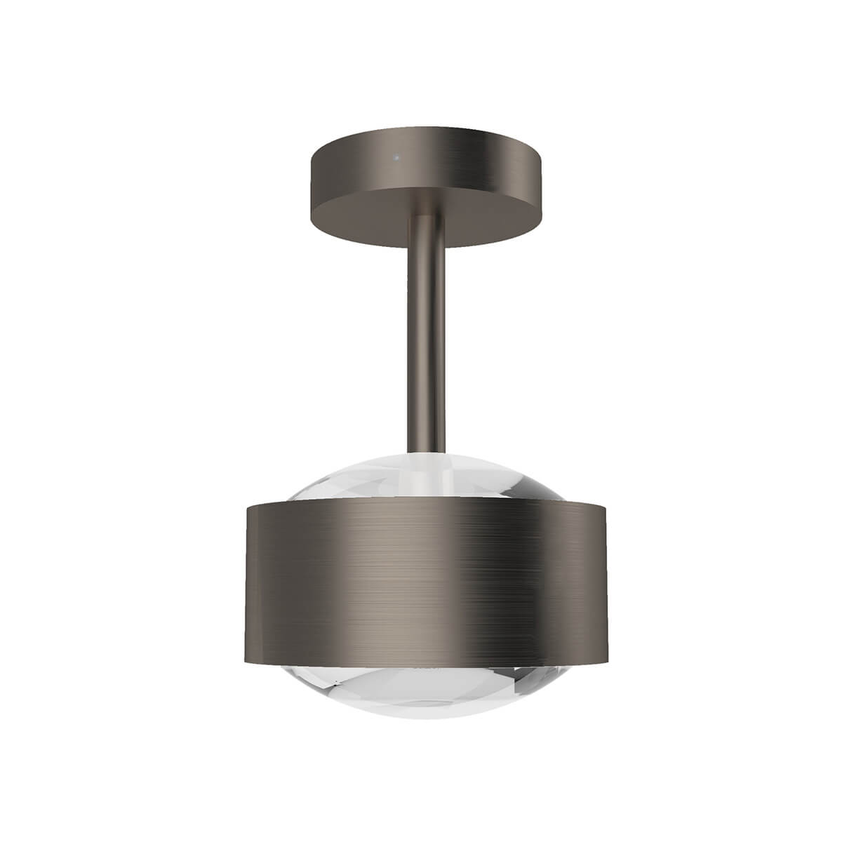 Top Light Puk Maxx Eye Ceiling Deckenleuchte, Gehäuse, Nickel matt, mit Linse klar (nicht inbegriffen)