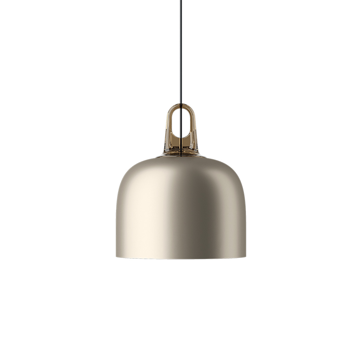 Lodes Jim Bell Pendelleuchte, honigfarben / champagner matt