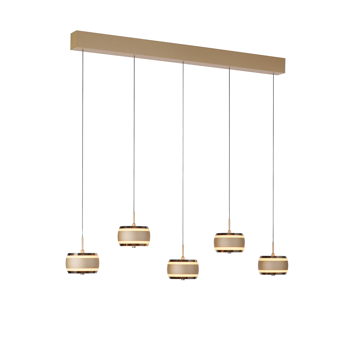 5-flg., Bronze / dark chrome (dunkel Chrom)