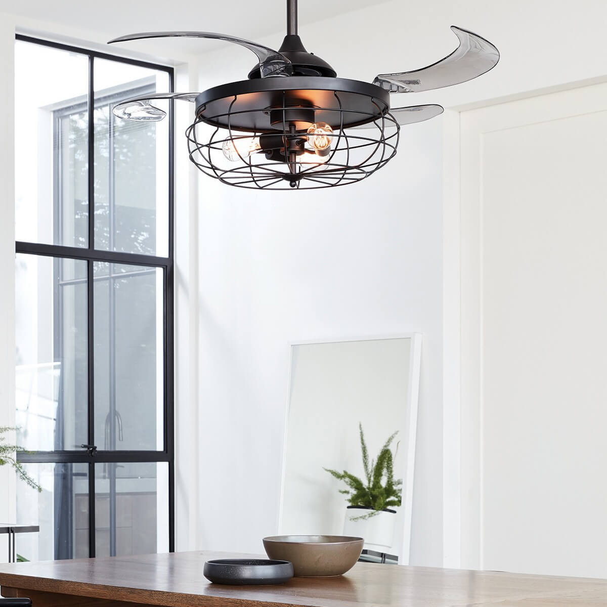 Industri Deckenventilator mit Licht