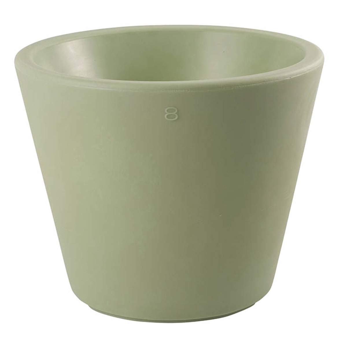 8 seasons design Shining Classic Pot XM Pflanztopf / Dekoleuchte, mintgrün, ausgeschaltet