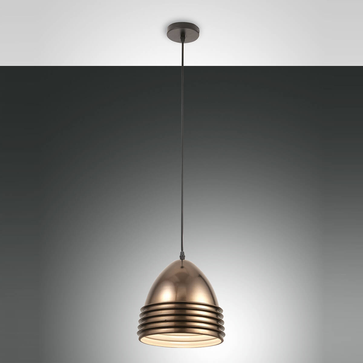 Fabas Luce Gavia Pendelleuchte, Ø: 22 cm, Altmessing