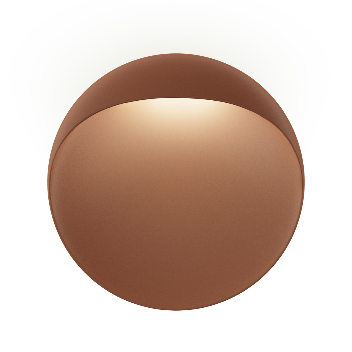 Louis Poulsen Flindt LED Wandleuchte, Ø: 40 cm, cortenfarben