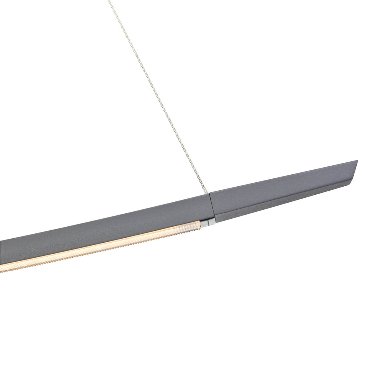 Oligo Lisgo Sky Short LED Pendelleuchte, grau matt
