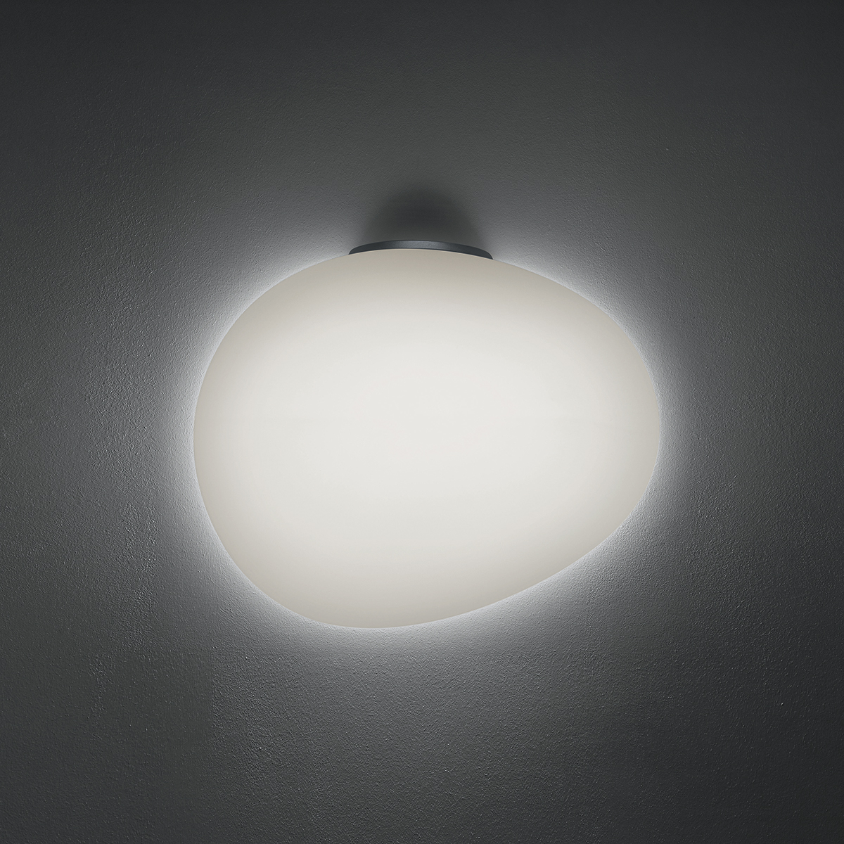 Foscarini Gregg Grande Semi 2 Parete, bianco/grafite (weiß/grafit)