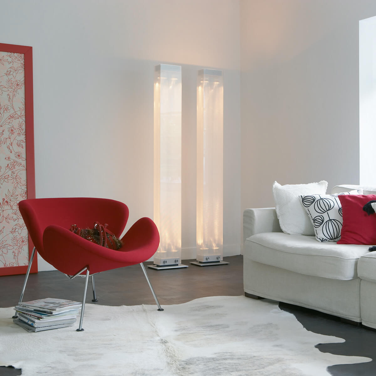 Belux Twilight-10 LED Stehleuchte, Edelstahl gebürstet