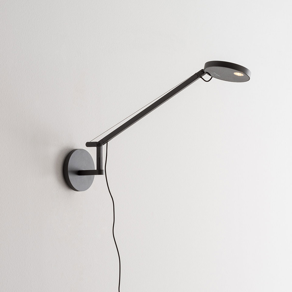 Artemide Demetra LED Micro Parete, Rückläufer, schwarz matt