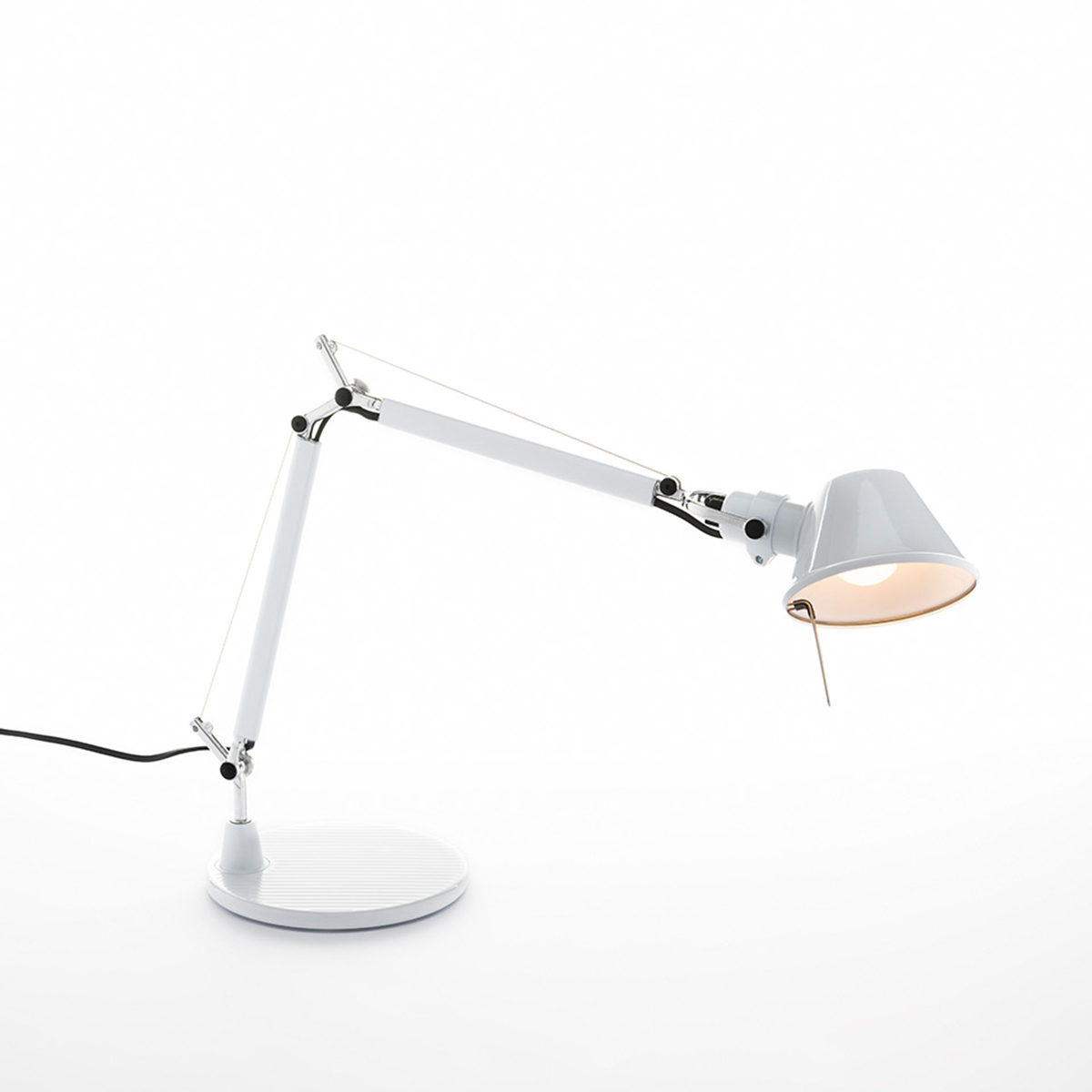Artemide Tolomeo Micro Tavolo, weiß glänzend