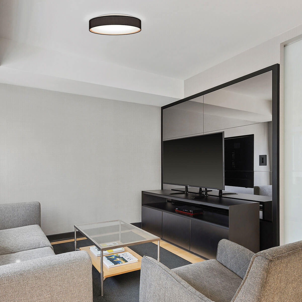 Peill+Putzler Varius X Deckenleuchte, Ø: 33 cm, außen: schwarz / innen: Gold