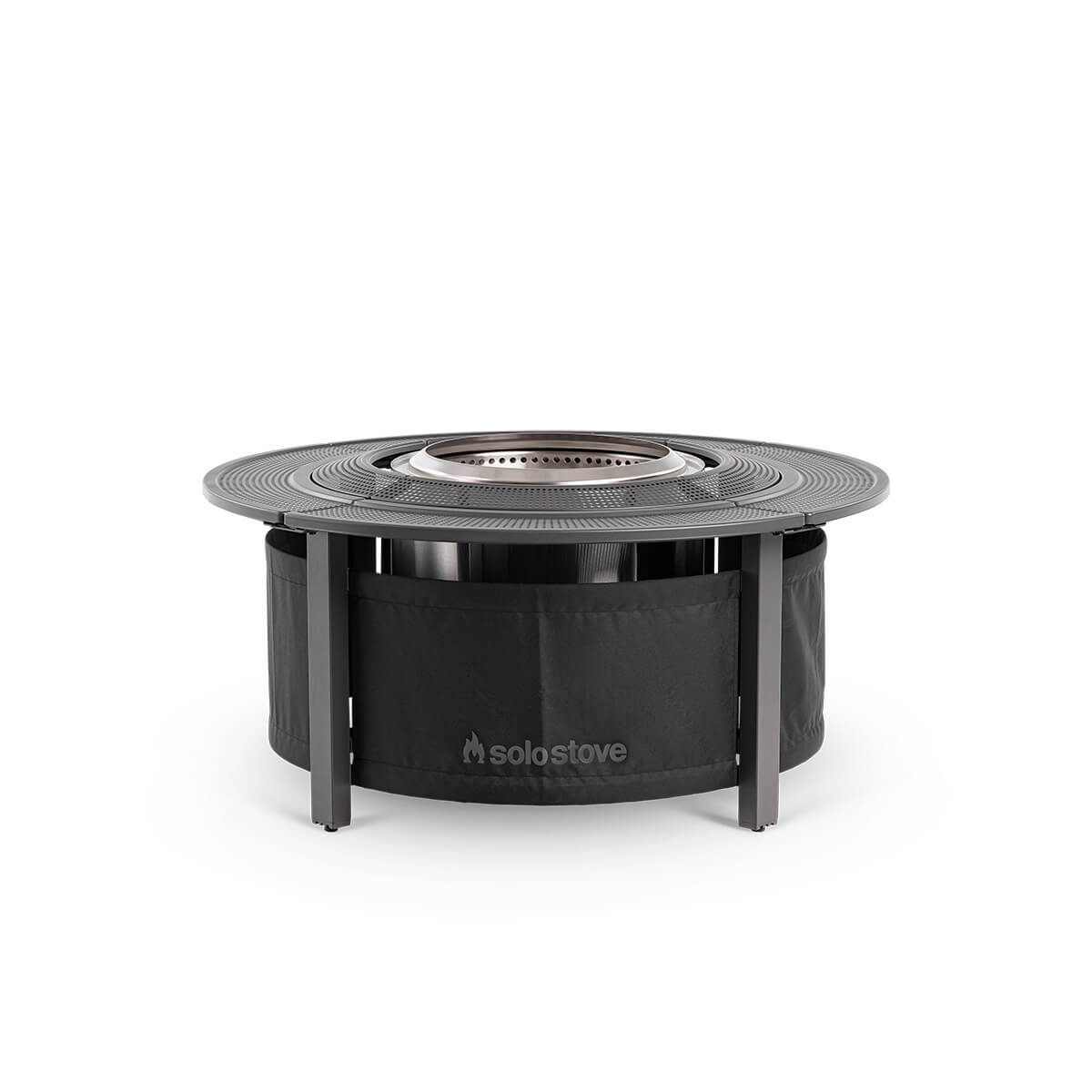 Bonfire 19.5'' Feuerschale mit Standfuß & Surround, Premium-Set