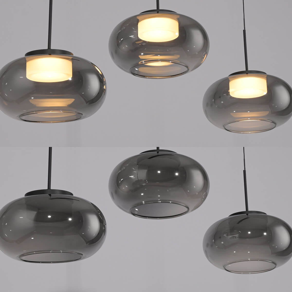 Sia LED Pendelleuchte, 3-flg.