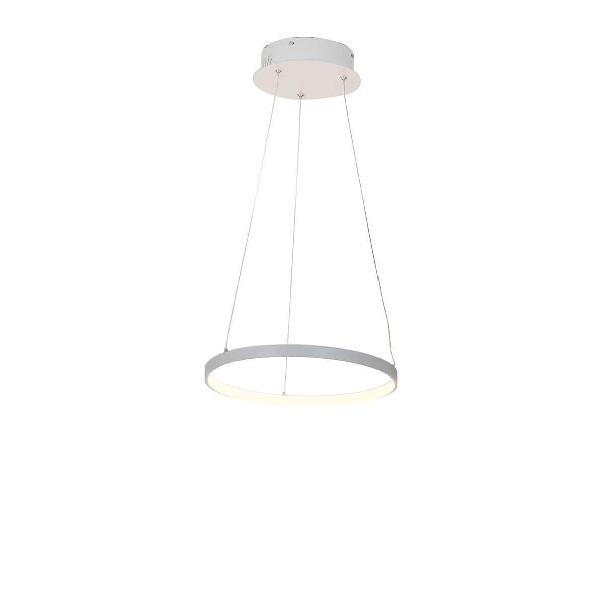Orange One Messina Ring LED Pendelleuchte, Ø: 40 cm, weiß