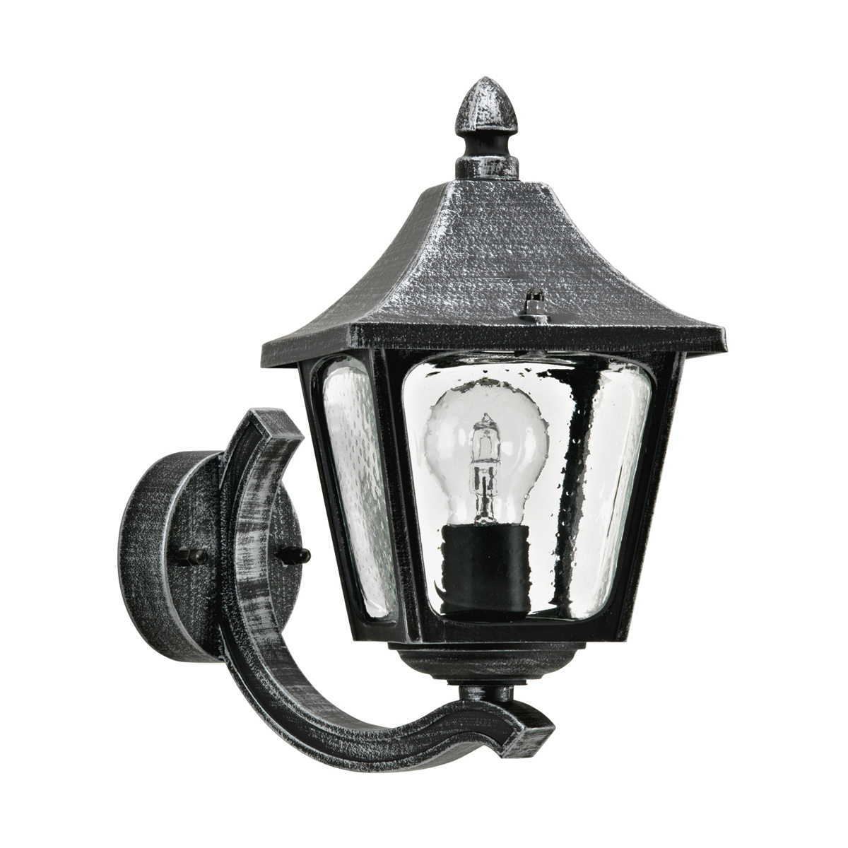 Albert Leuchten 1820 Außenwandleuchte, schwarz-silber