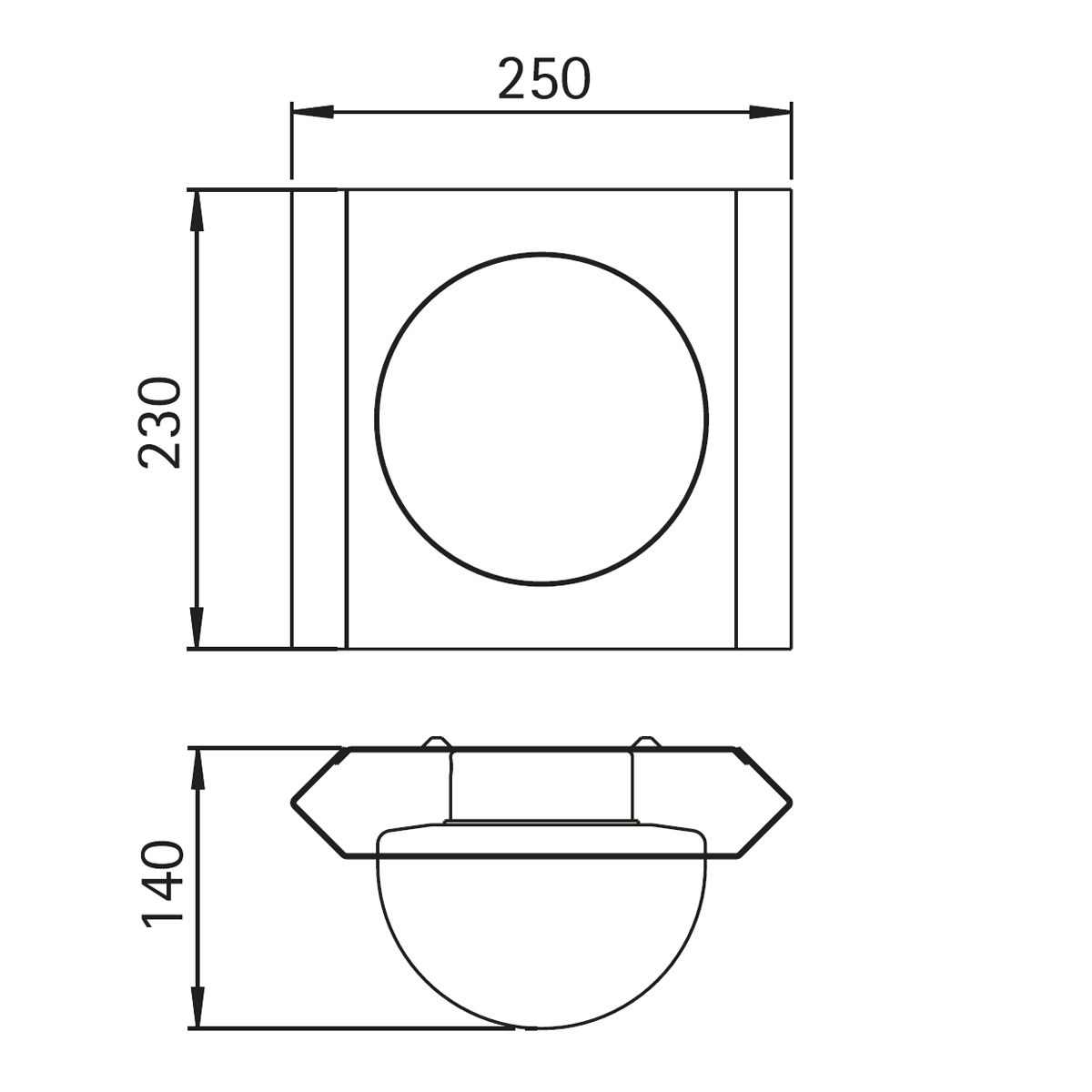Albert Leuchten 69611/2 Außenwandleuchte