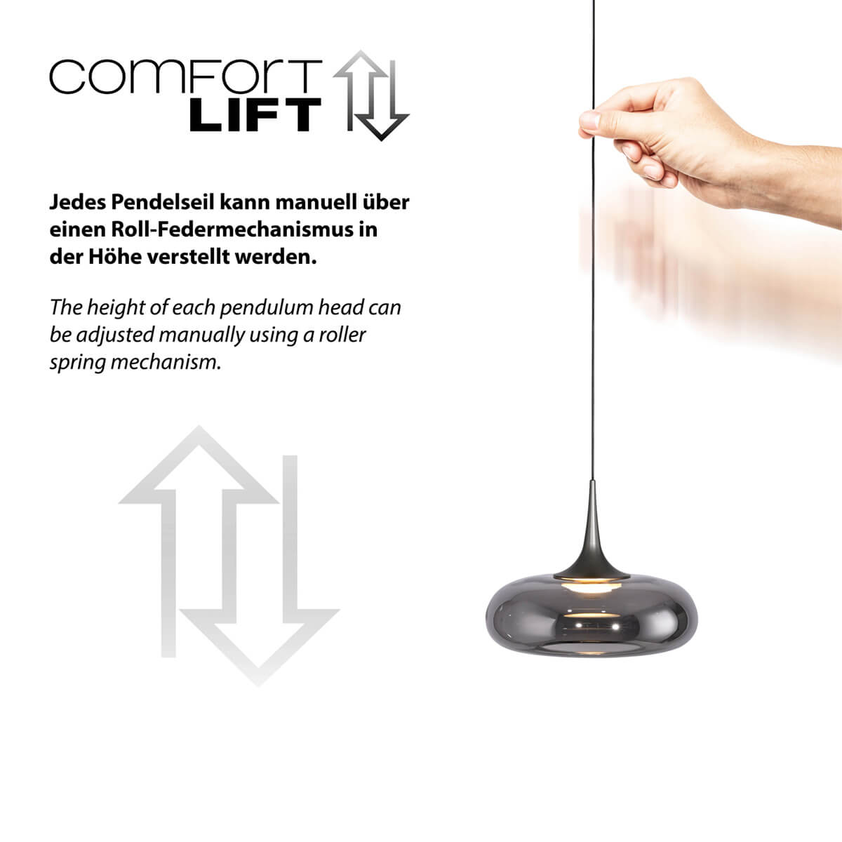 Posh LED Pendelleuchte, 7-flg.