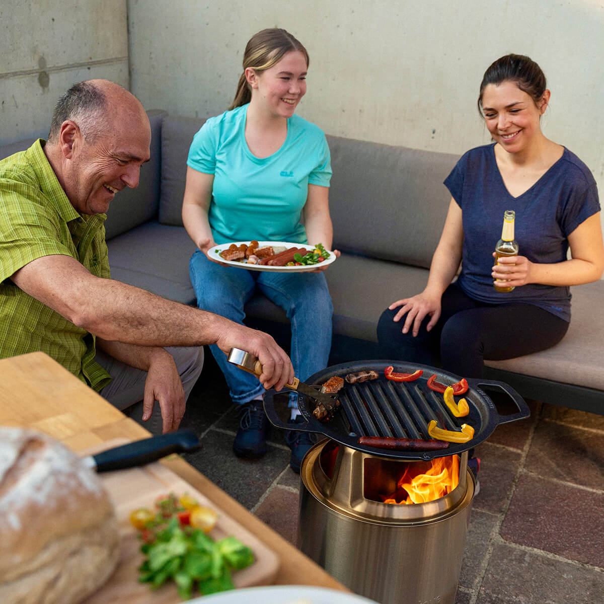Ranger Gusseisen-Grillrost mit Aufsatz