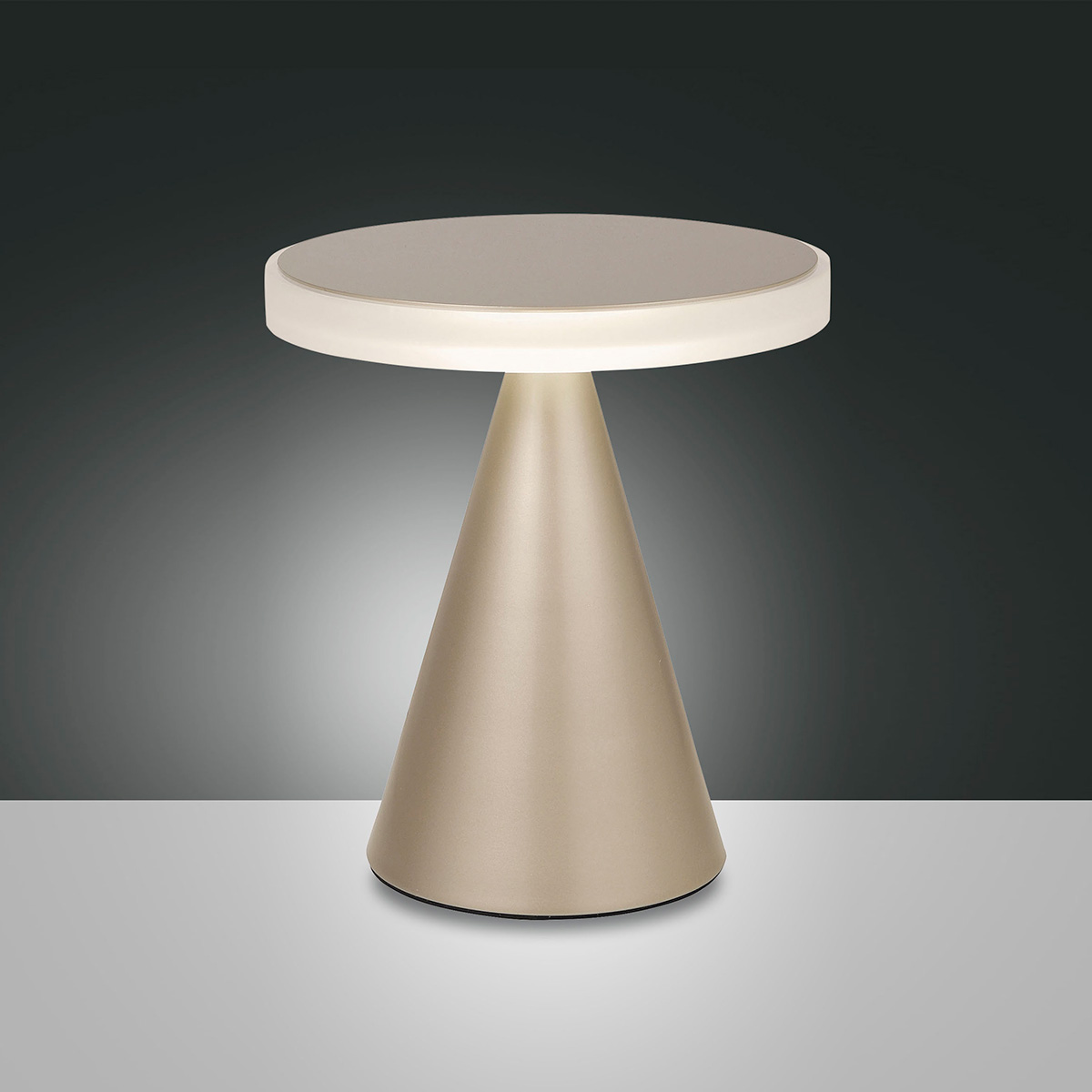 Fabas Luce Neutra 3386-35 LED Tischleuchte, Gold edelmatt