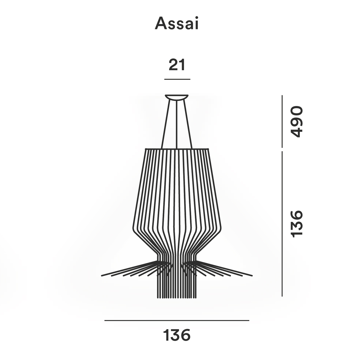 Foscarini Allegro Sospensione, assai