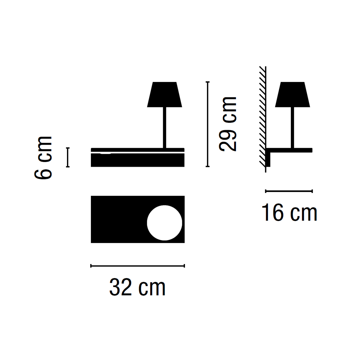 Vibia Suite 6046 Wandleuchte, mit Leselicht