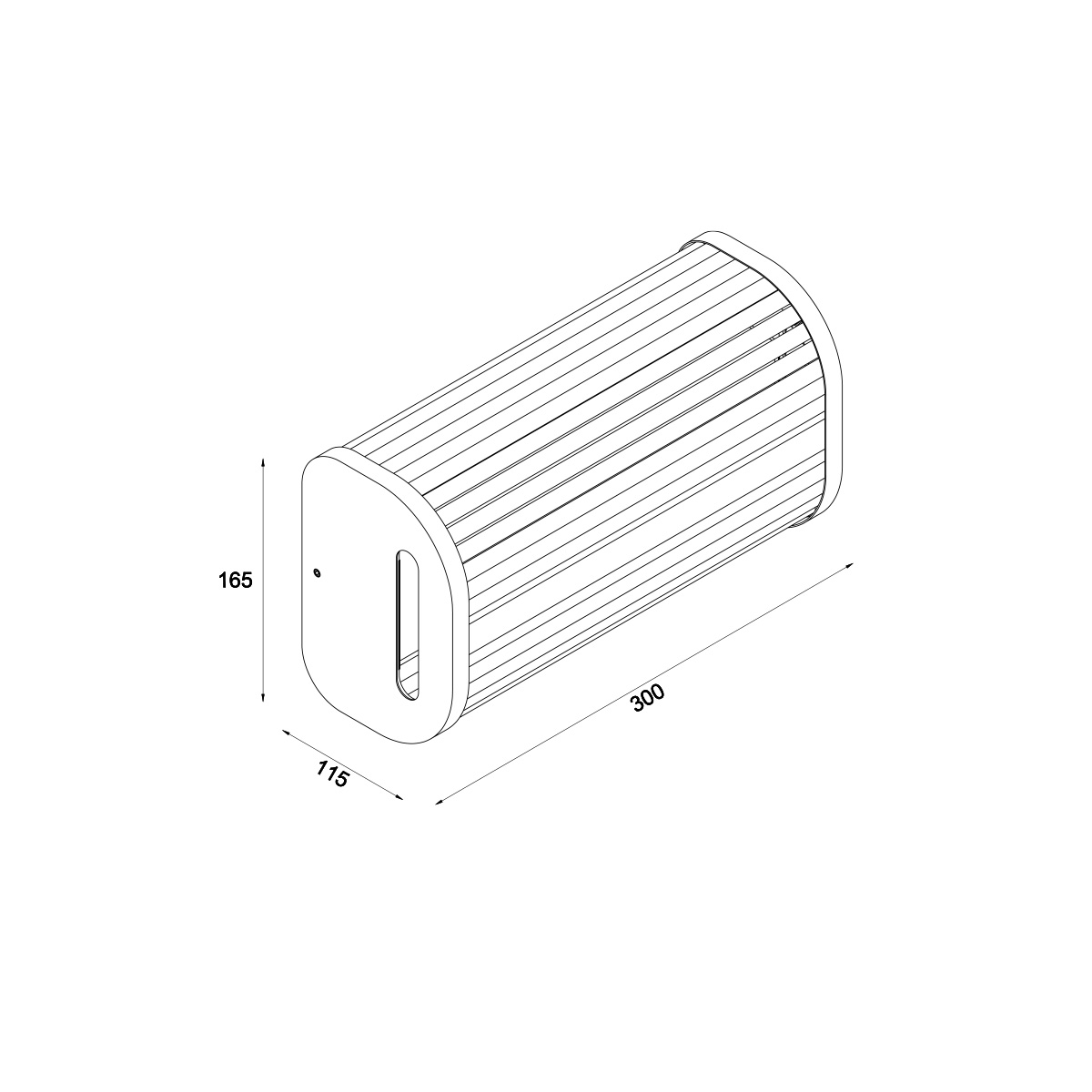 Glance LED Wandleuchte