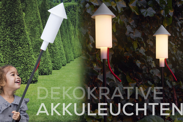 Kategoriebanner dekorative Akkuleuchten Outdoor Kategoriebanner dekorative Akkuleuchten Outdoor