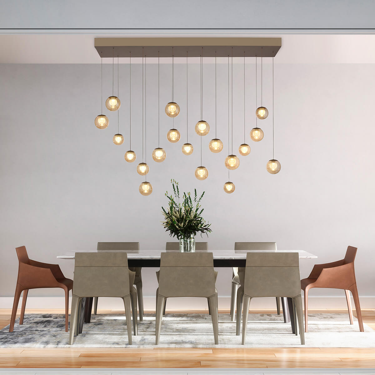PURE Popup LED Pendelleuchte mit CCT