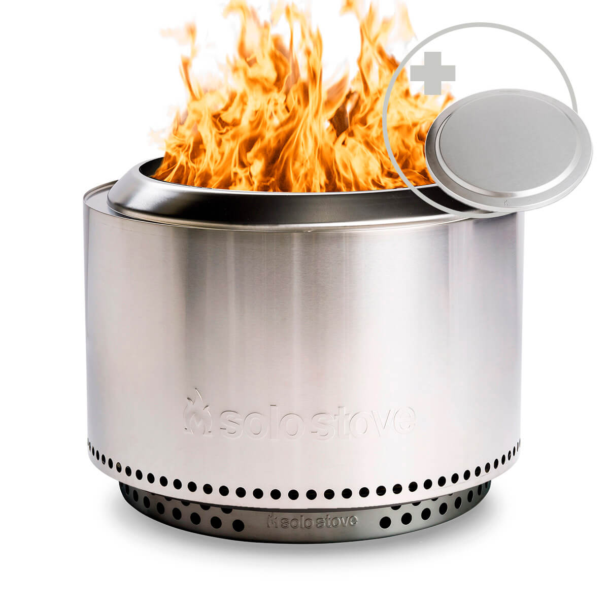 Solo Stove Yukon 2.0 Feuerschale mit Standfuß, inkl. Deckel, Edelstahl