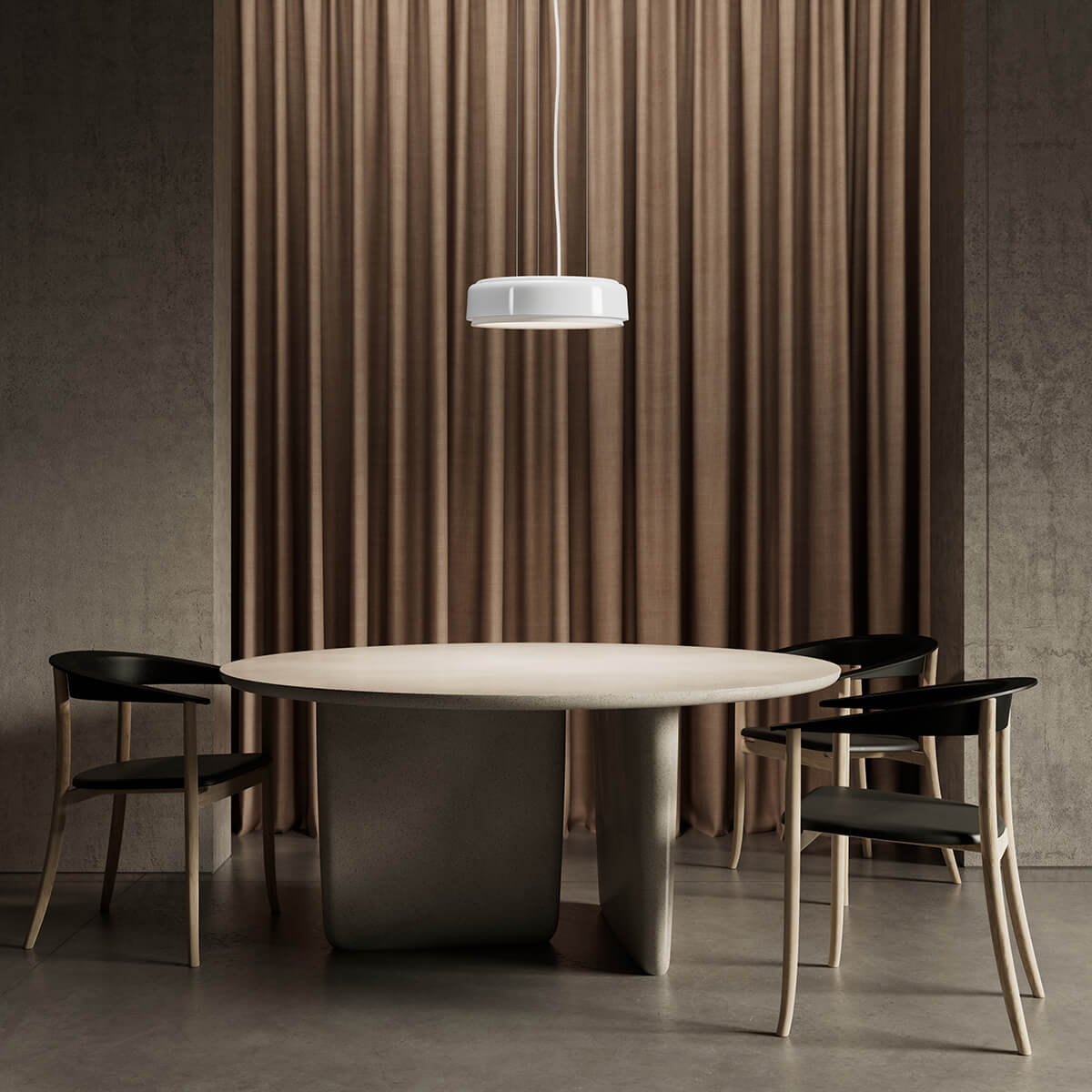 Louis Poulsen LP Grand 320 LED Pendelleuchte, weiß glänzend