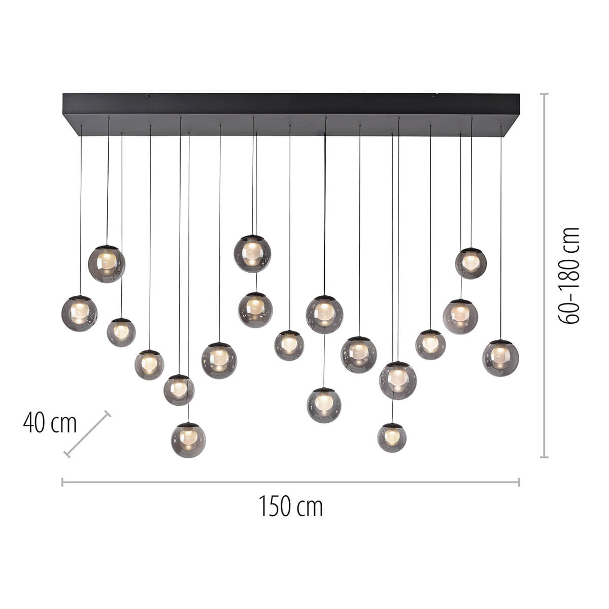 PURE Popup LED Pendelleuchte mit CCT