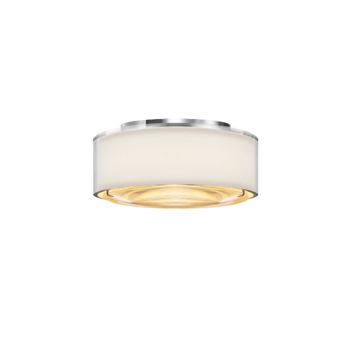 Bruck Opto AC C LED Deckenleuchte, transparent weiß