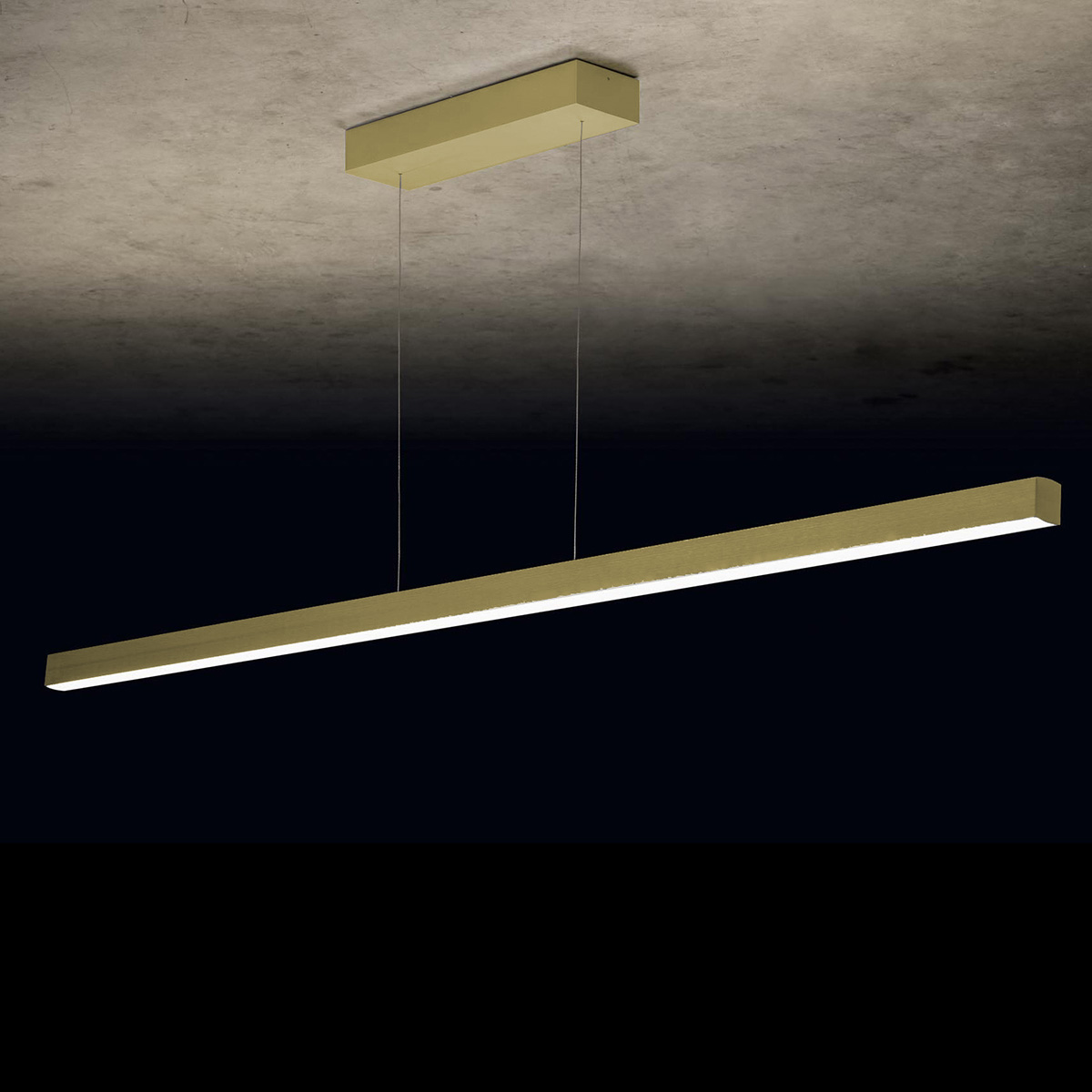 Holtkötter Xena L LED Pendelleuchte, Eloxal Messing