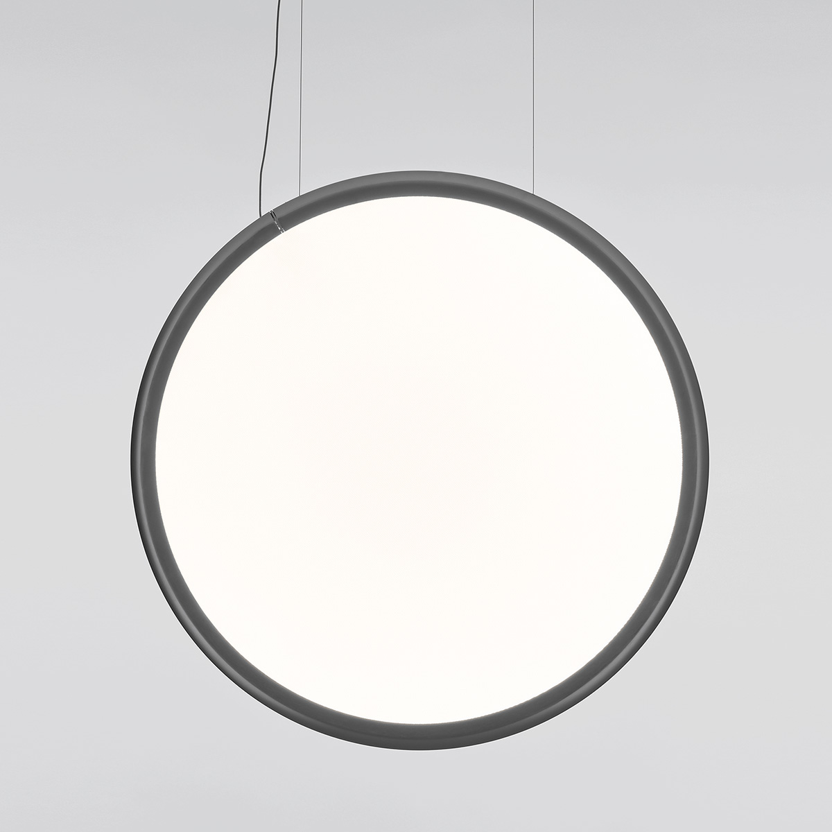 Artemide Design Discovery Vertical 100 LED Sospensione, Aluminium satiniert
