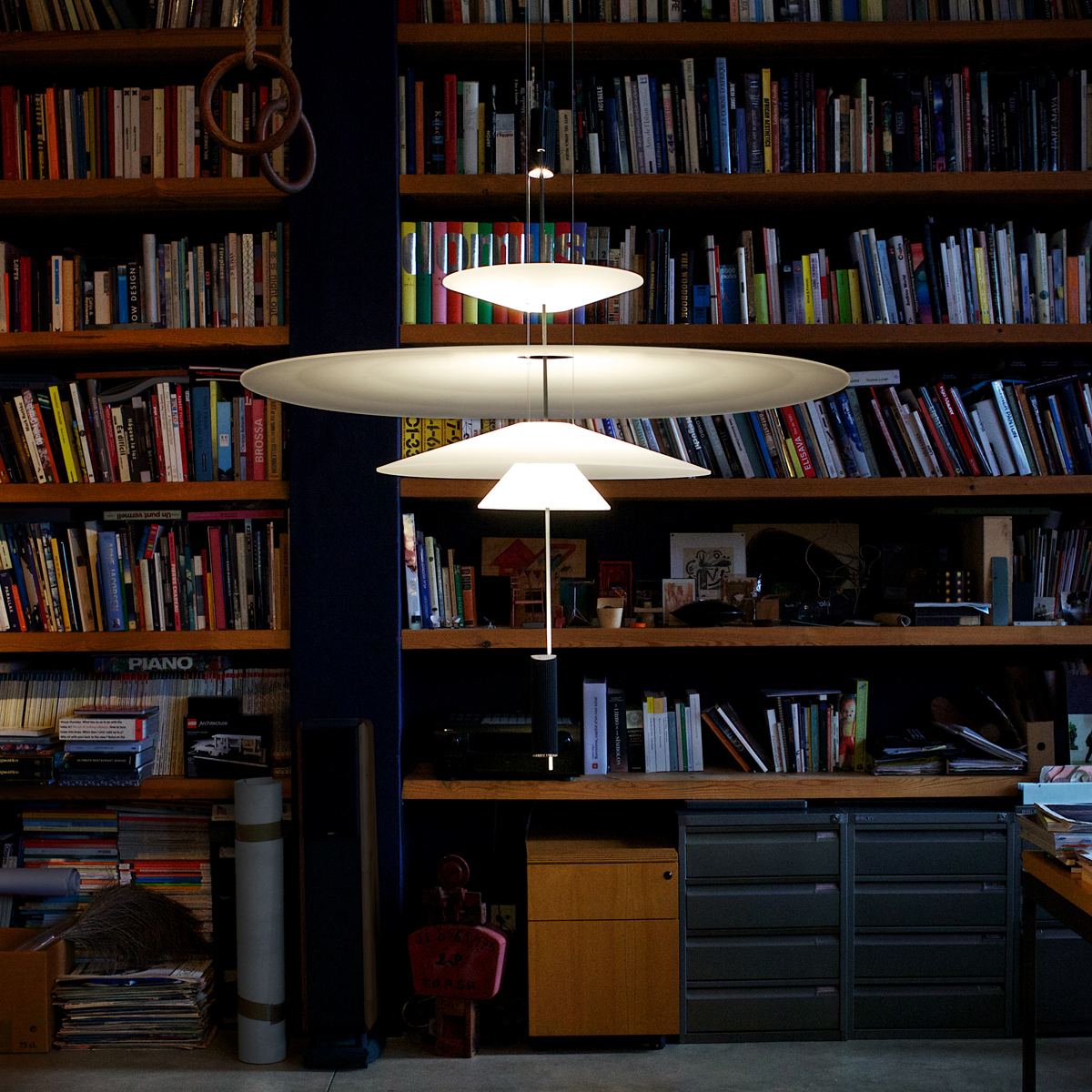 Vibia Flamingo 1550 Pendelleuchte, graphitgrau matt