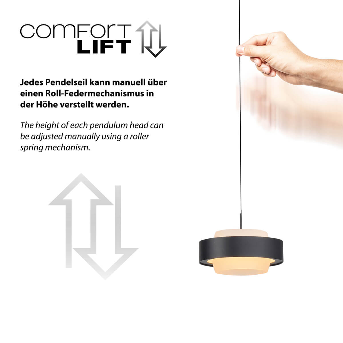 Elmo LED Pendelleuchte, 3-flg.