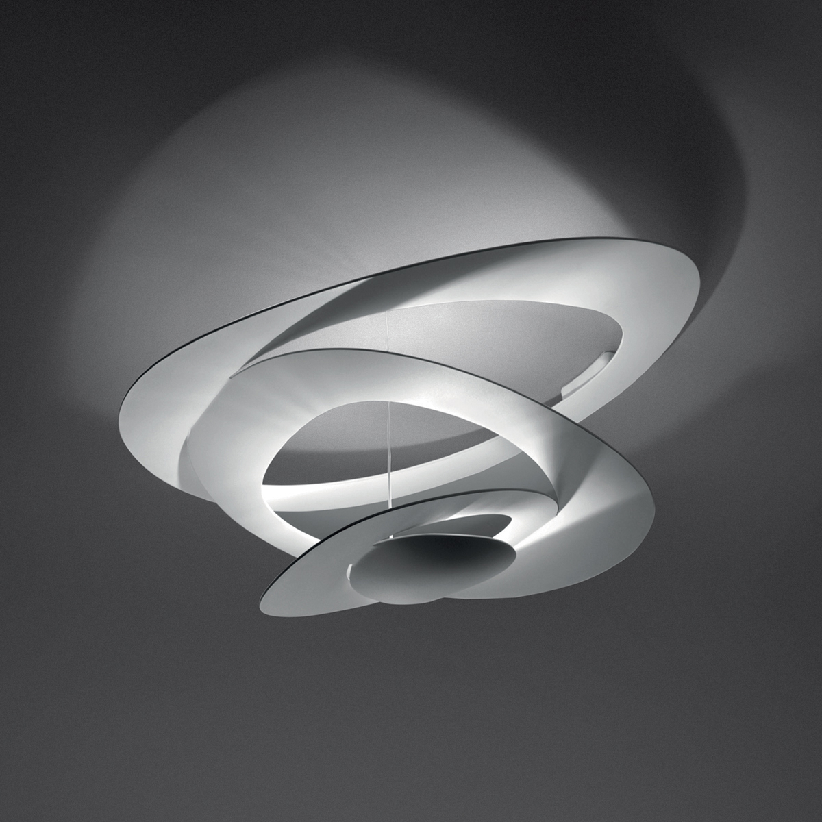 Artemide Pirce Mini LED Soffitto extern dimmbar (Push), 3000 K, weiß