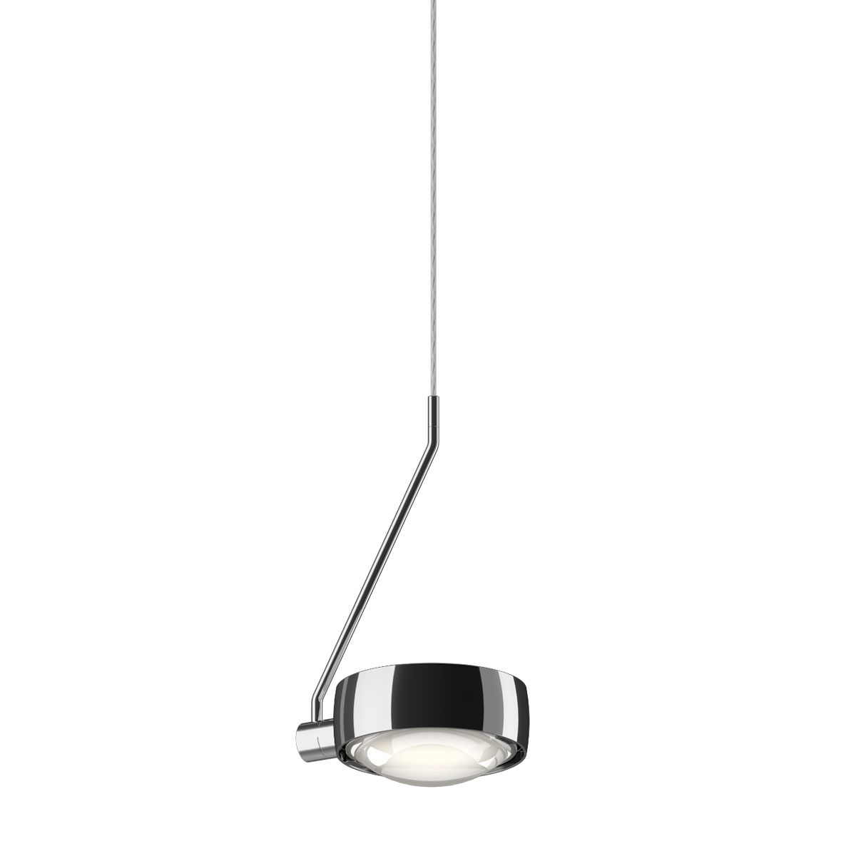 Occhio Sento C filo singolo fix up "air" LED Pendelleuchte, 2700 K, Chrom